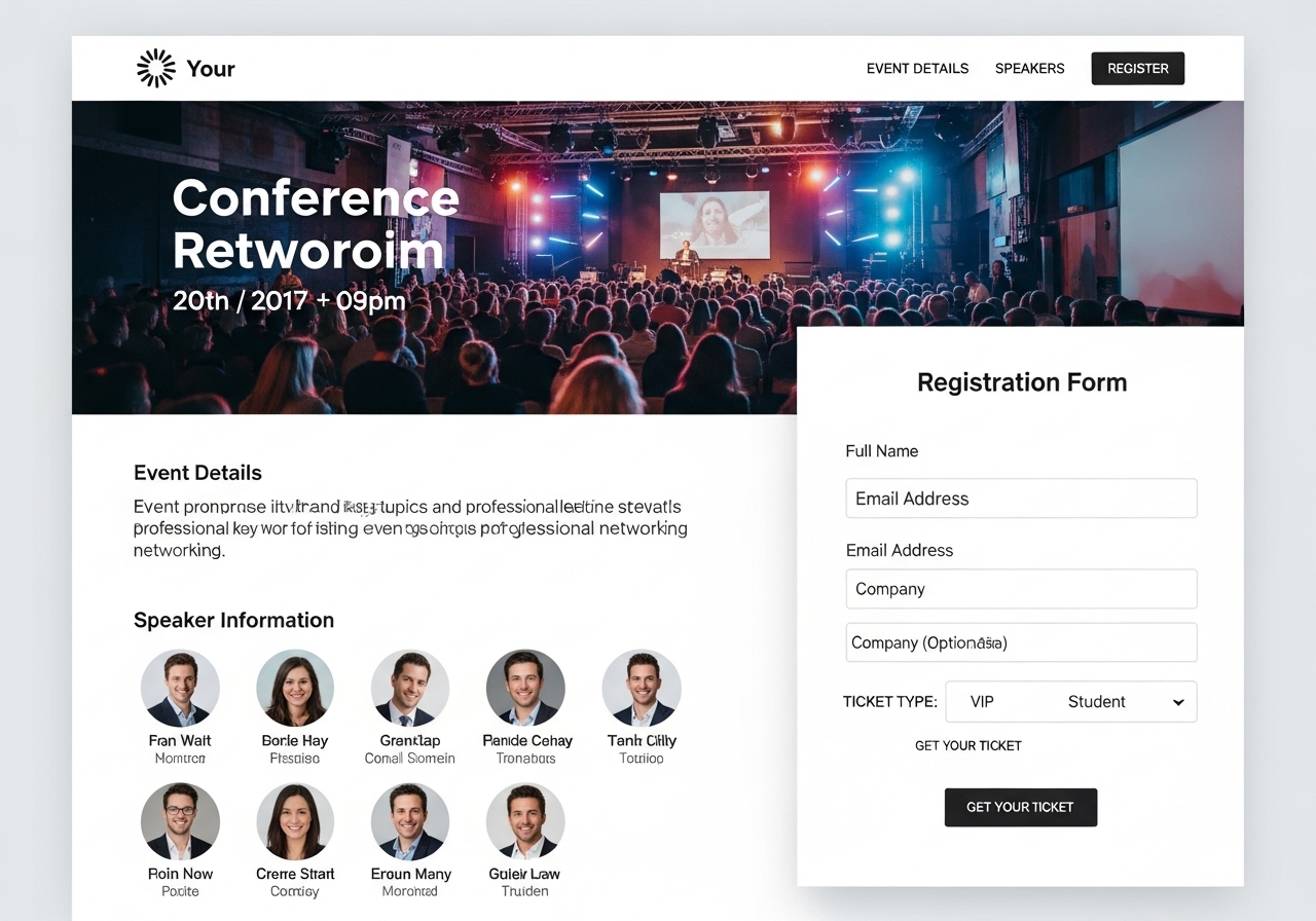 Event Landing Pages
